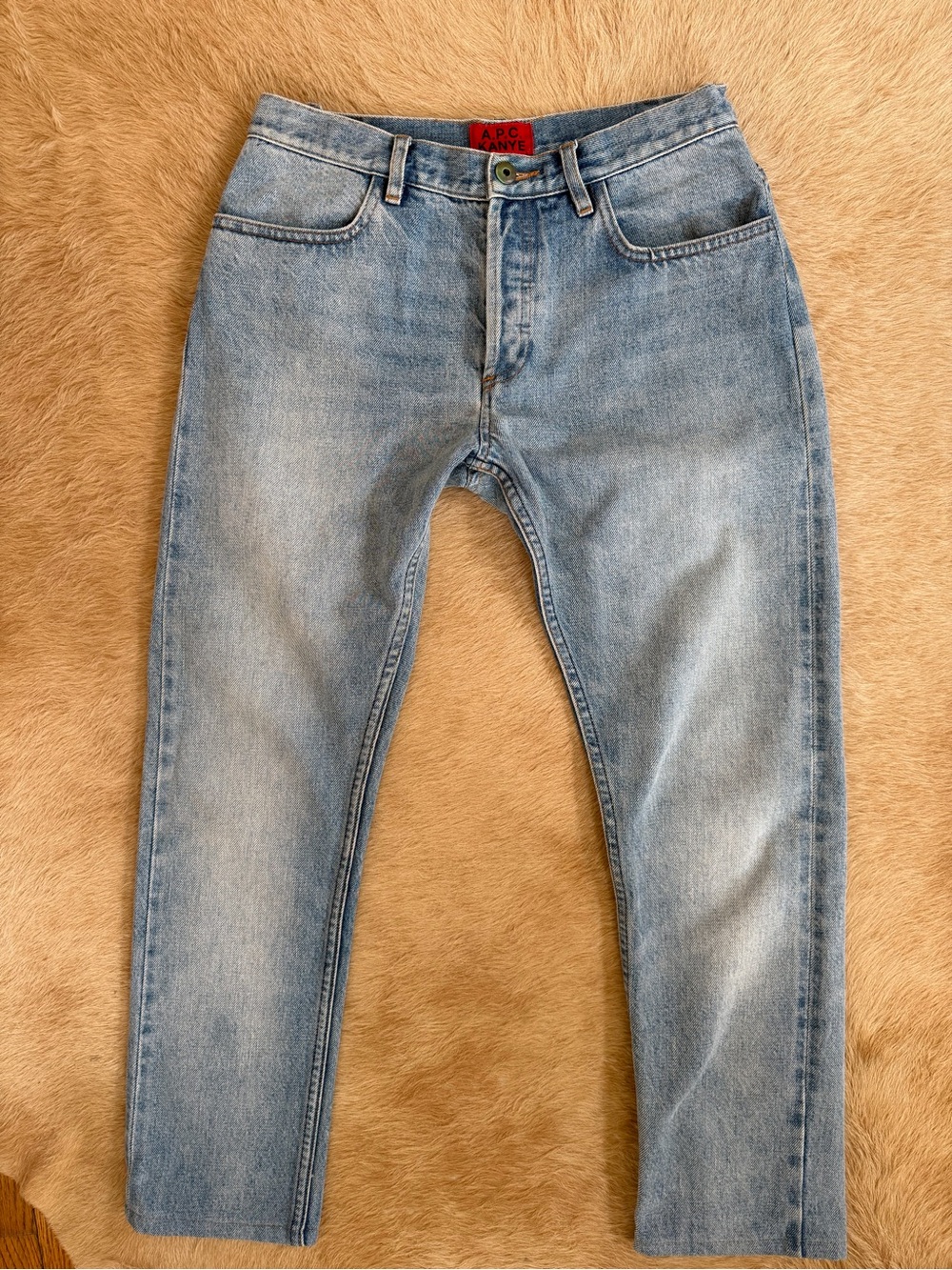 A.P.C. x Kanye West Selvedge Jeans Light Wash Denim 28 Rare